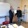 Kai Noack mit Platz 3 beim Bundesfinale und sein Betreuer Ronny Scharntke 